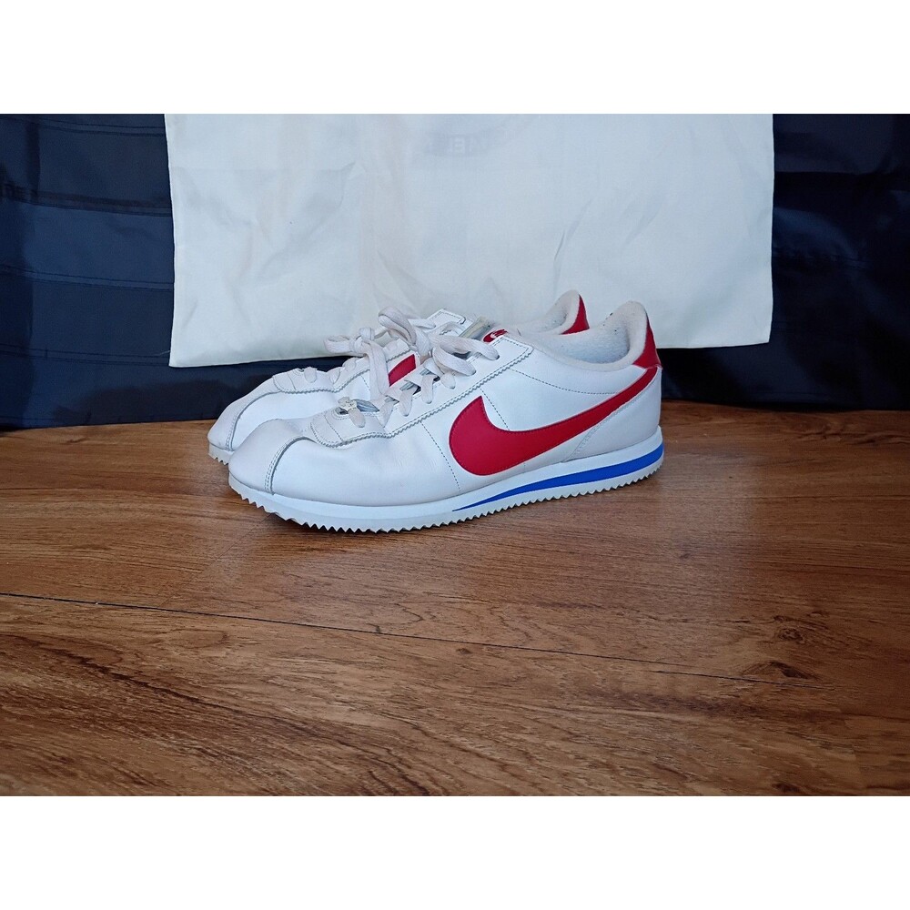 Nike Cortez Basic Leather OG Forrest Gump White Red Blue Mens 12 882254-164
